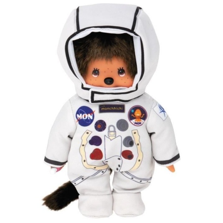 Bandai - PelucheMonchhichi Astronaute 20 cm
