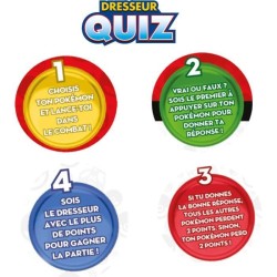 BANDAI Pokémon Dresseur Quiz Jeu électronique interactif - Parle français