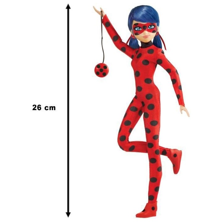 Miraculous Ladybug - Poupée mannequin 26 cm : Ladybug - BANDAI