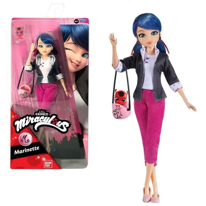 Miraculous Ladybug - Poupée mannequin 26 cm Marinette - BANDAI