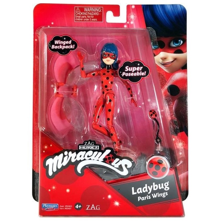 BANDAI Miraculous Ladybug - Mini-poupée 12 cm : Ladybug Lucky Charms