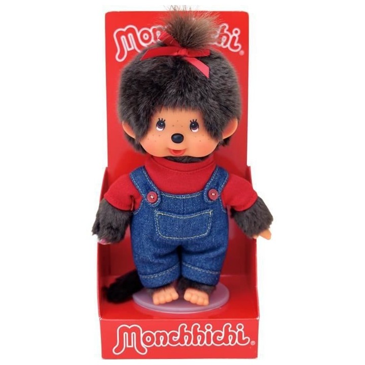 BANDAI - Monchhichi - Salopette - Fille & T-shirt - Rouge