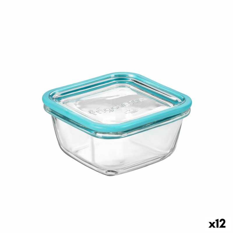 Panier-repas carré avec couvercle Bormioli Rocco Frigoverre Future Transparent verre 420 ml (12 Unités)