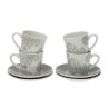 Ensemble de tasses à café Versa Shelly Porcelaine (4 Pièces)