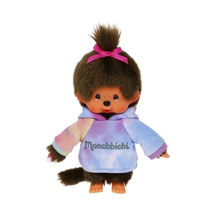 Bandai - Peluche Monchhichi Sweat Tie and Dye 20 cm
