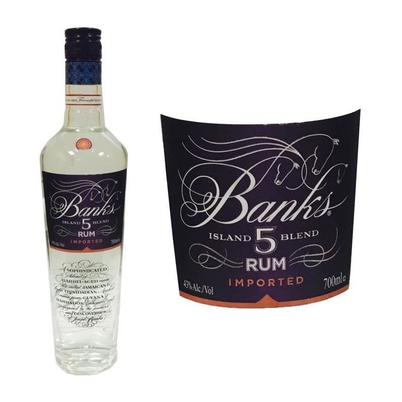 Banks 5 Rhum Blanc 70 cl - 43°