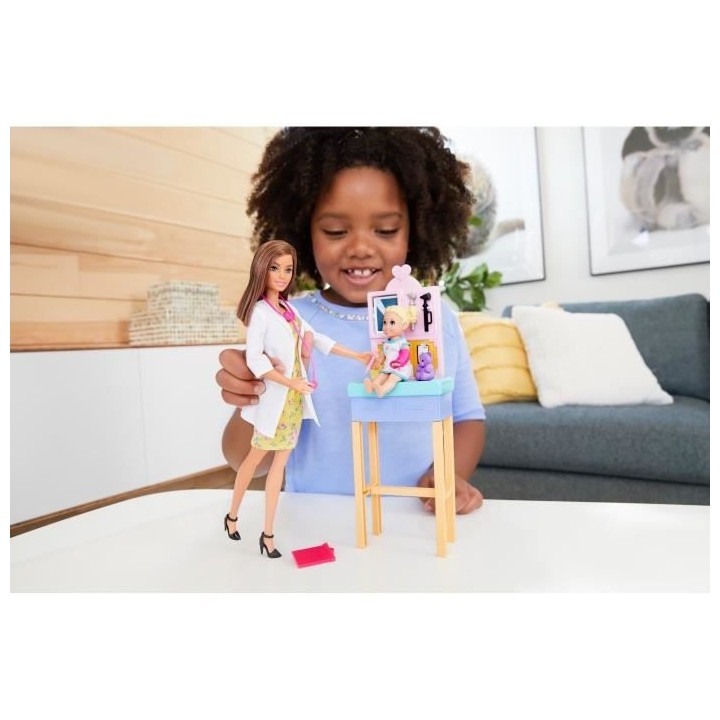Barbie - Barbie Coffret Docteure Brune - Poupée