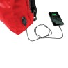 Sac à Dos avec Power Banket Compartiment pour Tablette et Ordinateur Portable Celly FUNKYBACKRD Rouge