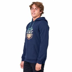 Sweat à capuche homme Rip Curl Down The Line Pop Over Bleu foncé