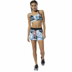 Short de Sport pour Femme Reebok Wor Moonshift Bleu ciel