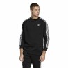 Sweat sans capuche homme Adidas 3 stripes Noir