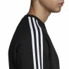 Sweat sans capuche homme Adidas 3 stripes Noir