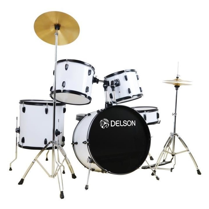 DELSON Batterie 5 fûts - Blanc