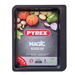 Plat de Four Pyrex Magic Rectangulaire Métal 30 x 23 cm 6 Unités