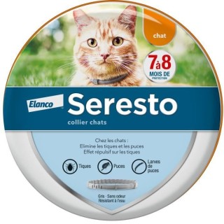 Seresto Chat Collier Anti-Puces et Anti-Tiques 1 unité
