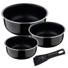 Set de Casseroles Bergner Click & Cook Aluminium 3 Pièces