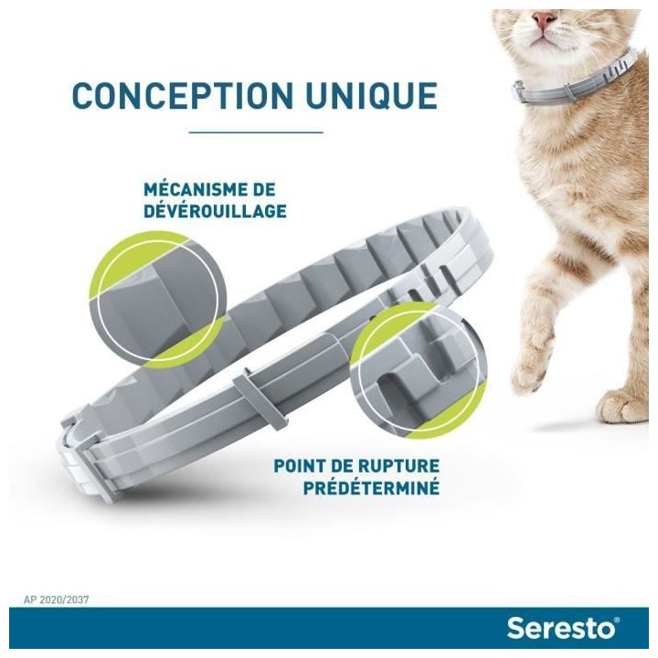 Seresto Chien Collier Anti-Puces et Anti-Tiques -8kg 1 unité