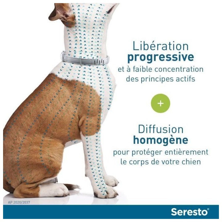 Seresto Chien Collier Anti-Puces et Anti-Tiques +8kg 1 unité