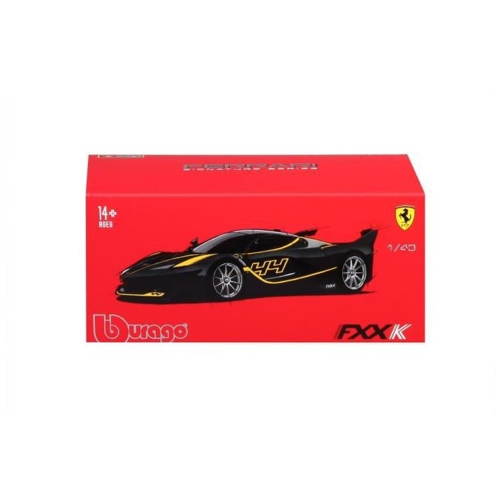 BBURAGO Véhicule Bburago Ferrari Signature FXXK noire en métal a l'