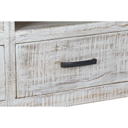 Meubles de télévision DKD Home Decor 158 x 50 x 54 cm Blanc Bois de manguier