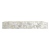 Jeux de plateaux DKD Home Decor Blanc Nacre noire Bambou 40 x 30 x 5 cm méditerranéen (2 Unités)