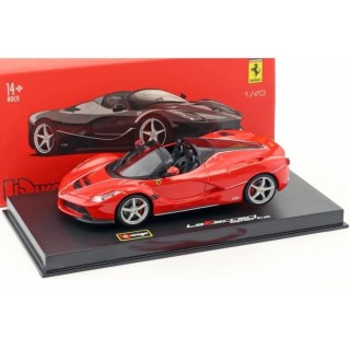BBURAGO Voiture Ferrari Signature Aperta Rouge en métal a l'échelle