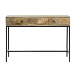 Table d'appoint DKD Home Decor 108 x 38 x 76 cm Métal Bois de manguier