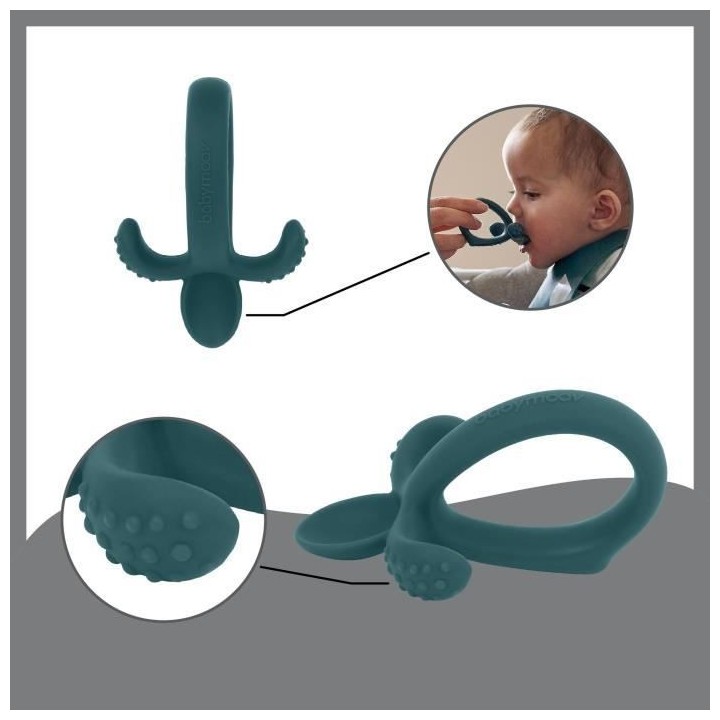 Babymoov Coffret repas 6-12 mois 3 pieces, FIRST'ISY Chien Bleu