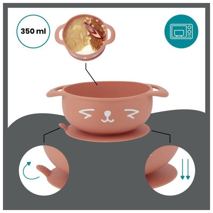 Babymoov Coffret repas 15-24 mois, TAST'ISY Renard Terracotta