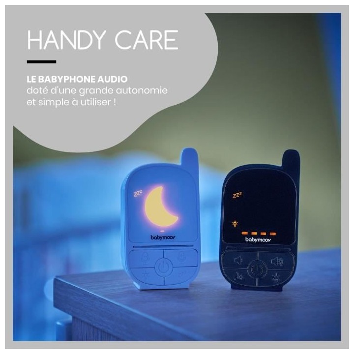 Babyphone audio pour bébé Handy Care - Basse émission d'ondes - Por