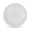 Lot d'assiettes réutilisables Algon Rond Blanc 21,5 x 1,5 cm Plastique 10 Unités