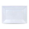 Lot d'assiettes réutilisables Algon Rectangulaire Blanc Plastique 33 x 23 cm 3 Unités