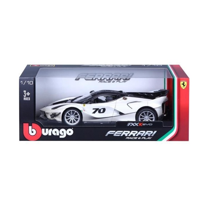 BBURAGO Voiture Ferrari FXX K Evo 1/18eme - Blanc