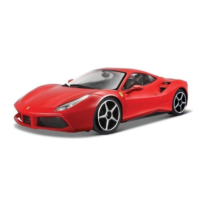 BBURAGO Véhicule de collection Ferrari en métal 488 GTB a l'échelle 1/24eme