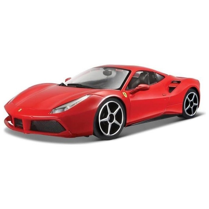 BBURAGO Véhicule de collection Ferrari en métal 488 GTB a l'échelle