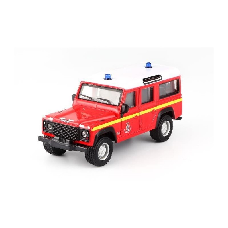 BBURAGO - 1/43 LAND ROVER DEFENDER - Sapeurs Pompiers des Yvelines - 24 pieces