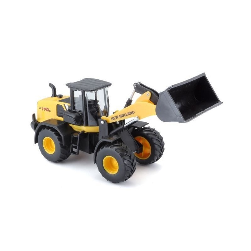 BBURAGO Véhicule de construction Chargeuse W170D New Holland 1/50eme - Jaune