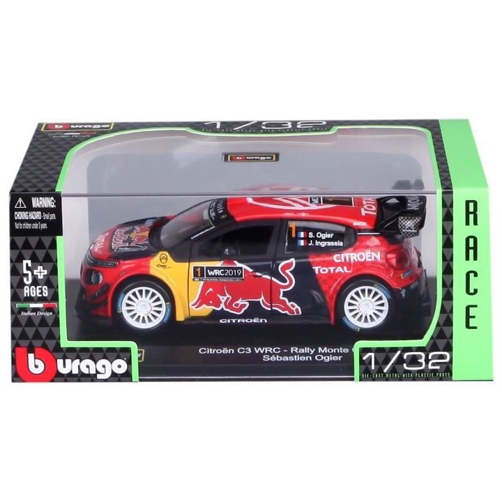 BBURAGO - 1/32 RACE - Véhicules de course Citroen WRC 2019 Ogier