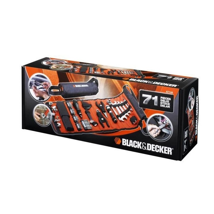 Sacoche enroulable de mécanique automobile (76 Accessoires) - BLACK+D