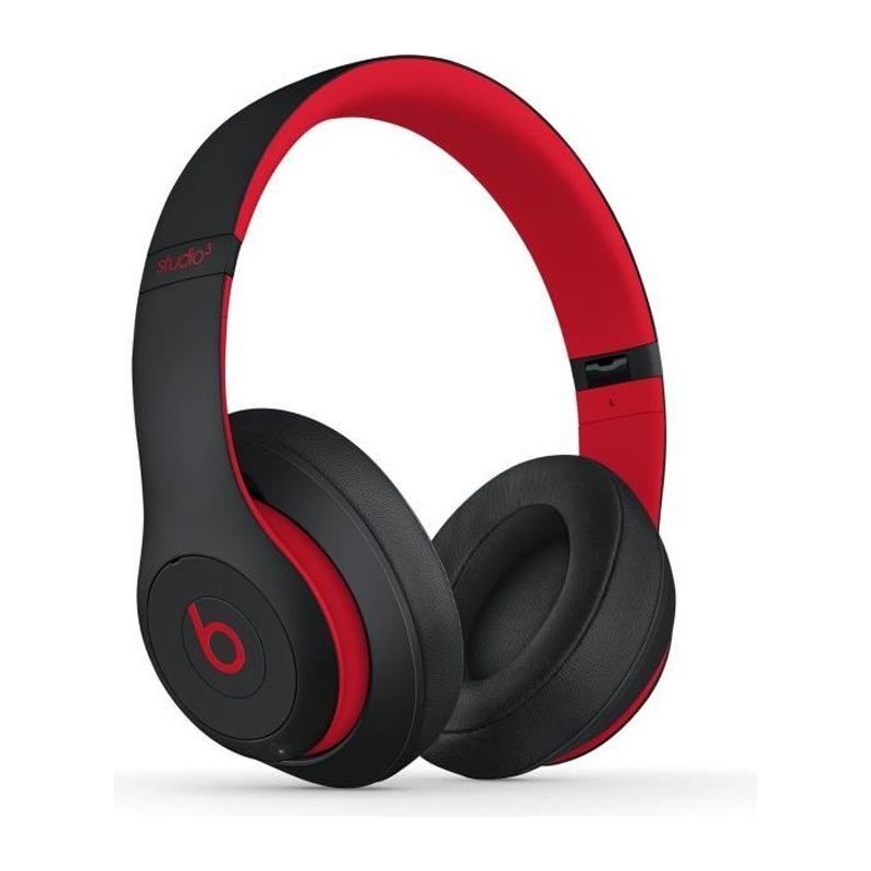 Beats Studio3 Wireless Over-Ear Headphones - The Beats Decade Collection - Defiant Black-Red