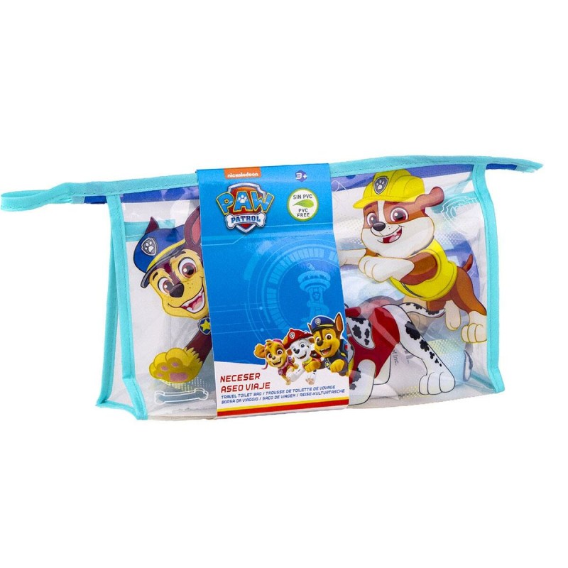 Ensemble de Toilette pour Enfant de Voyage The Paw Patrol 4 Pièces Bleu clair