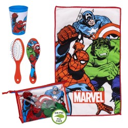 Ensemble de Toilette pour Enfant de Voyage The Avengers 4 Pièces Rouge