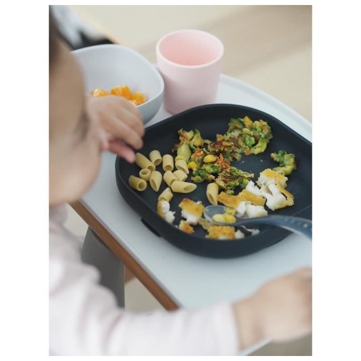 Béaba Coffret Repas Silicone Night Blue 4 pieces