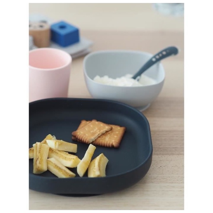 Béaba Coffret Repas Silicone Night Blue 4 pieces