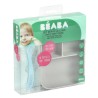 Béaba Repas Set Repas Silicone avec Ventouse Gris