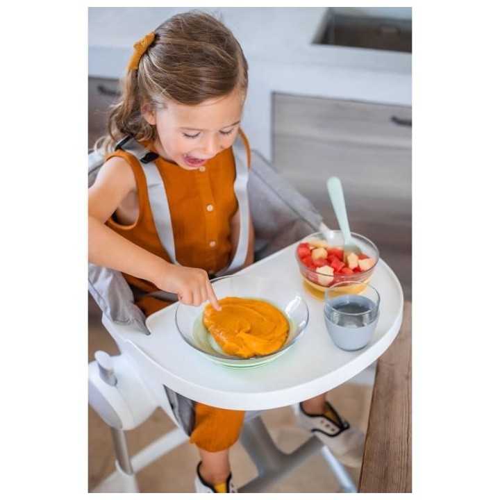 BEABA, Coffret repas verre Yellow