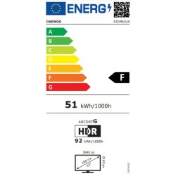 TV intelligente Daewoo 43DM62UA 4K Ultra HD 43"