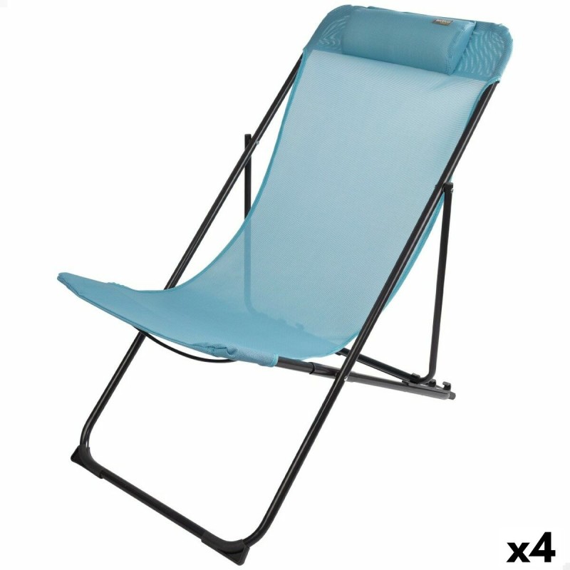 Hamac pliant Aktive Bleu 52 x 87 x 77 cm (4 Unités)