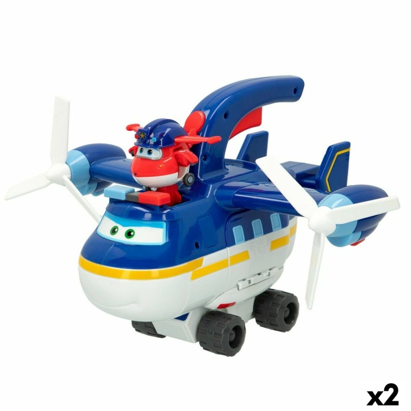 Personnage articulé Super Wings Avion Police 2 en 1