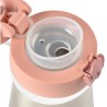 BEABA, Gourde inox 350 ml + anse - old pink